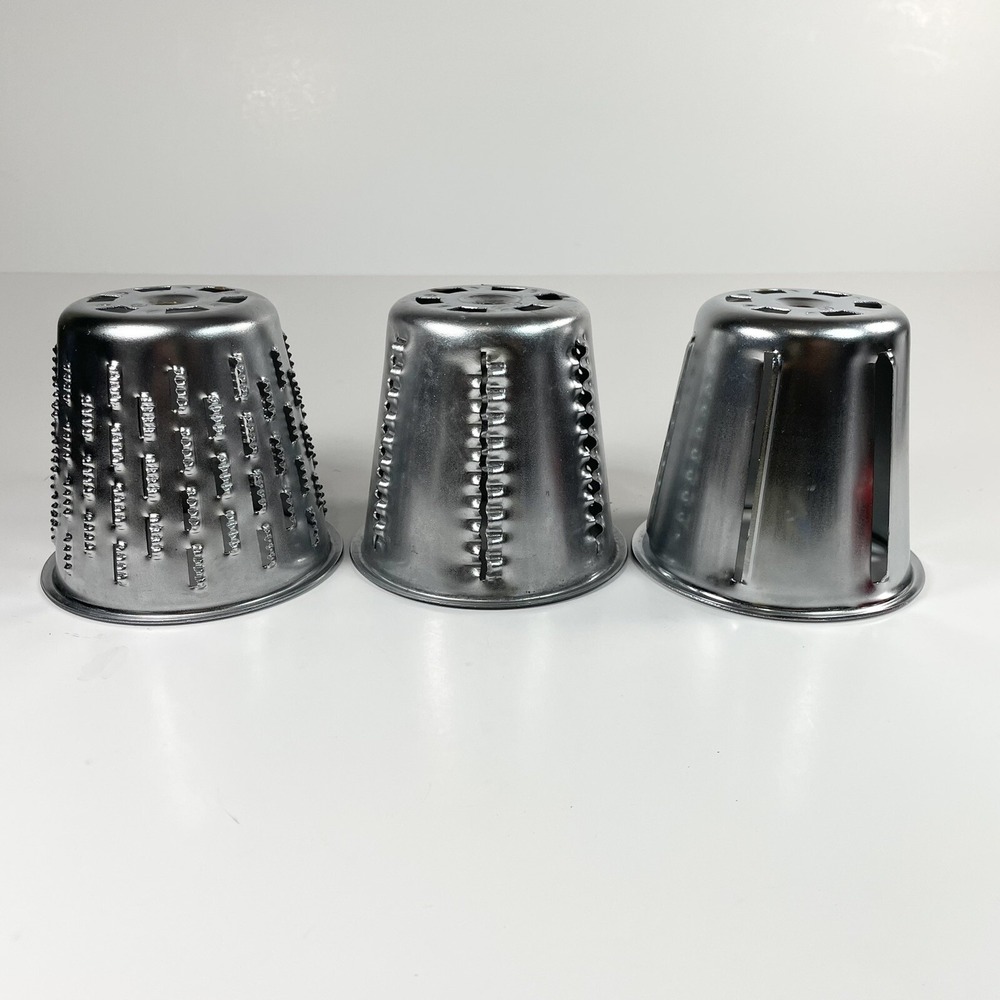 Saladmaster Cone for Salad Maker Veggie Slicer Shredder Grater Set Of Three